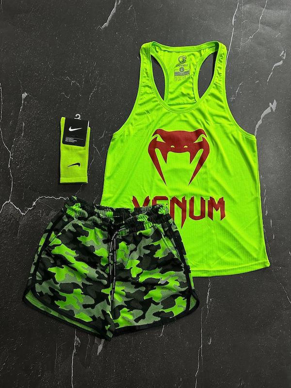 ست رکابی شلوارک ورزشی مردانه