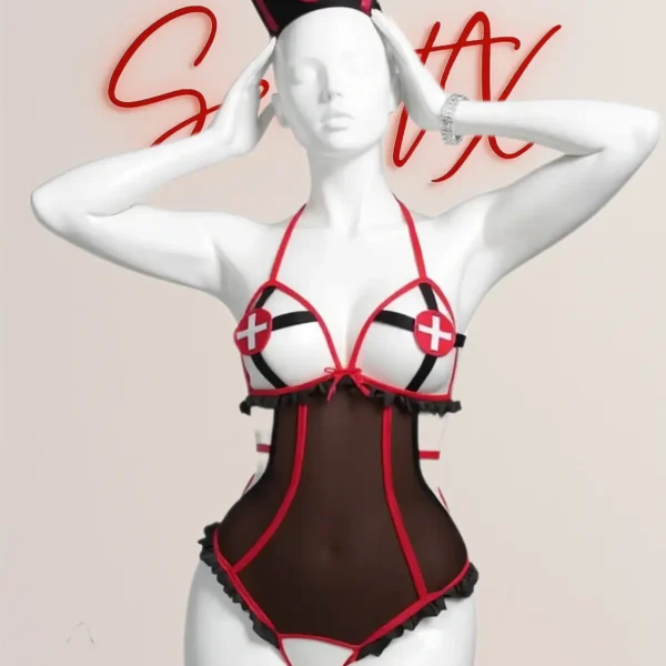 لباس کاستوم پرستاری فانتزی رنگ مشکی