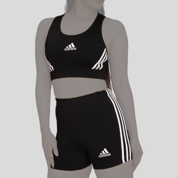 ست زنانه نیم تنه و شورتک آدیداس