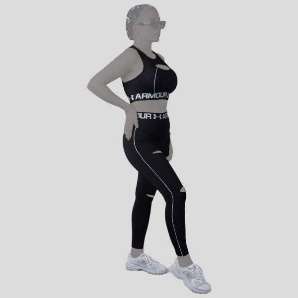 ست زنانه نیم تنه و لگ زاپ دار آندر آرمور